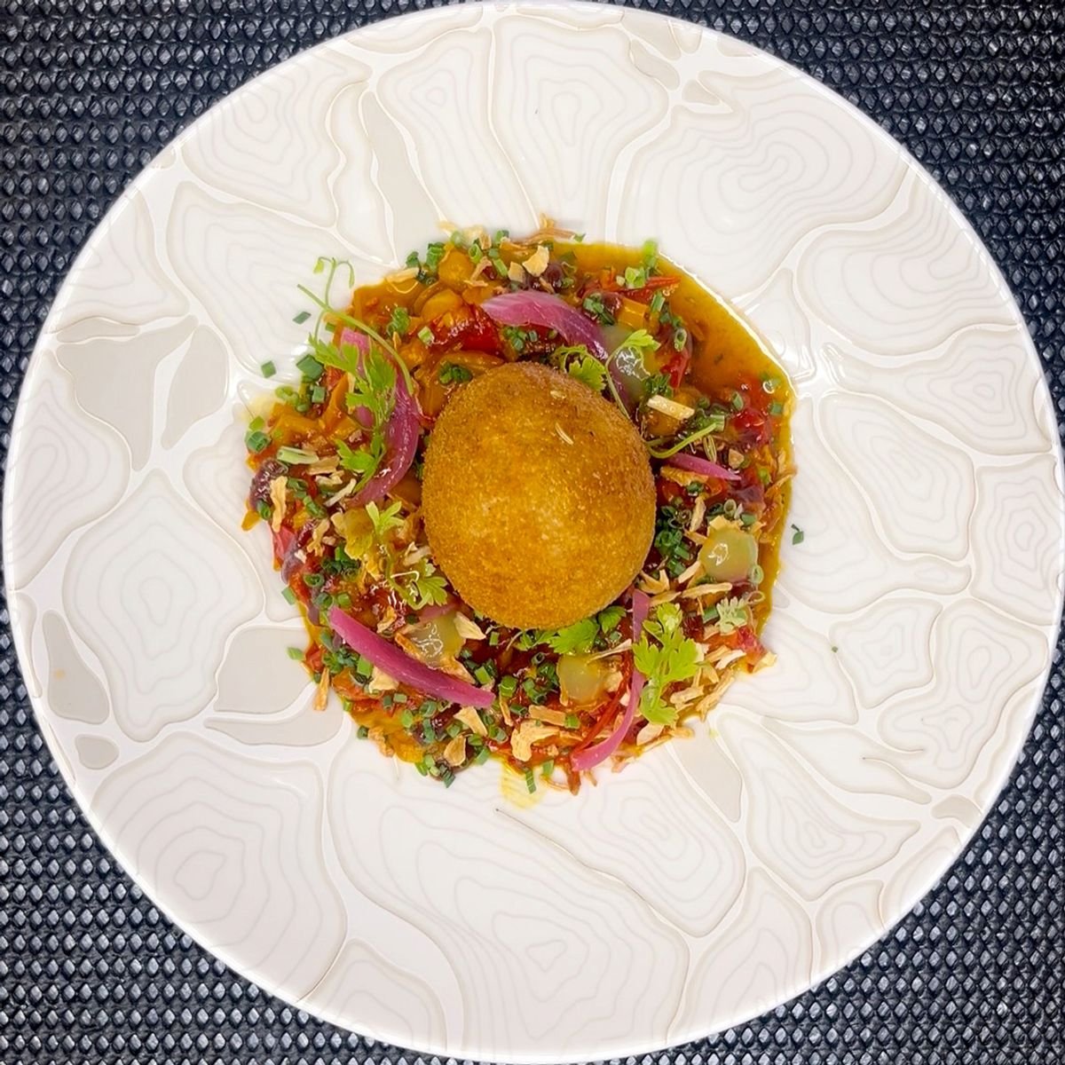 Œuf mollet frit au Restaurant BOBY